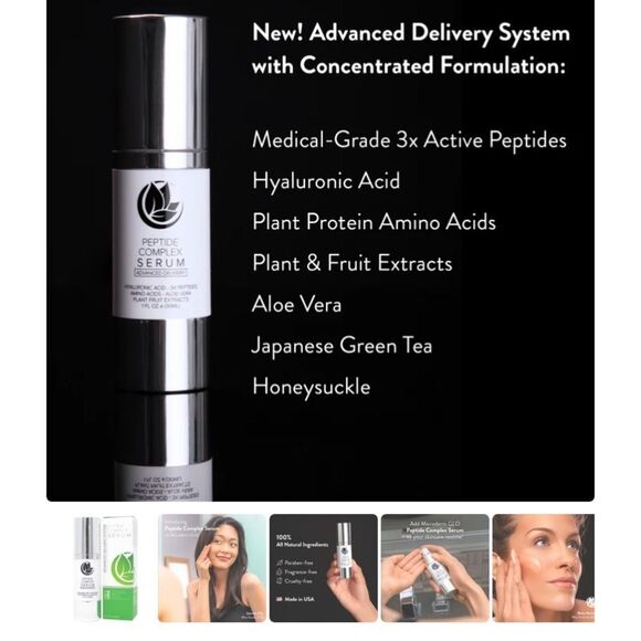 Peptide Complex Serum by Microderm GLO Best Skin Toning Facial Tightening - Picture 6 of 8